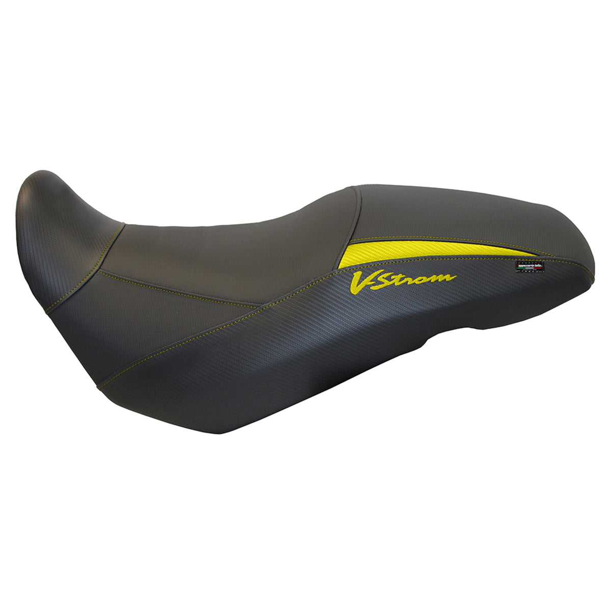 Suzuki VStrom 650 2017-2024 Seat Cover Tappezzeria Italia TPZ in Yellow and Black