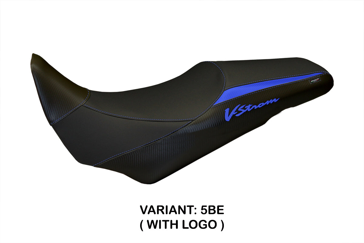 Suzuki VStrom 1000 2014-2019 Seat Cover Tappezzeria Italia TPZ in Blue and Black