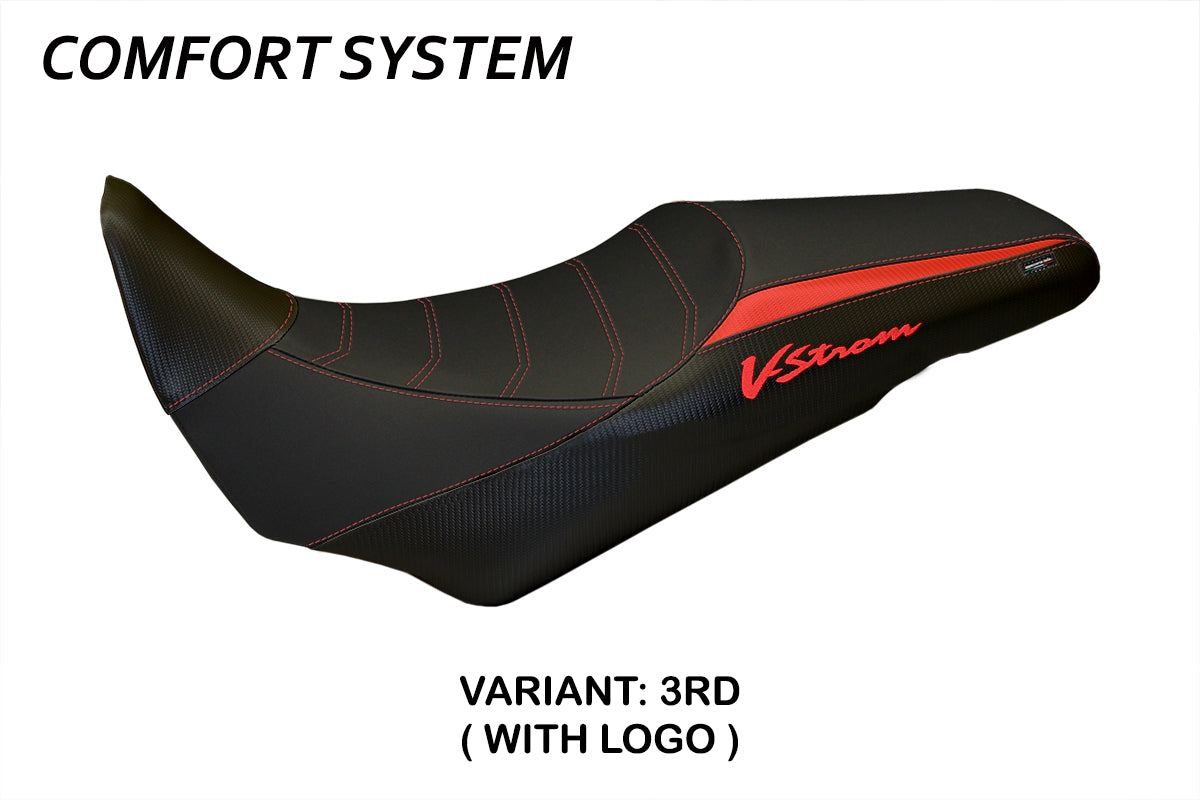 Suzuki VStrom 1000 2014-2019 Seat Cover Tappezzeria Italia TPZ Comfort in Red