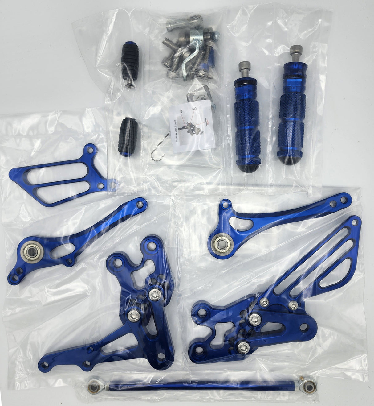 Suzuki GSXR 1000 2005-2006 Blue Motorcycle Rearsets from Sixty61