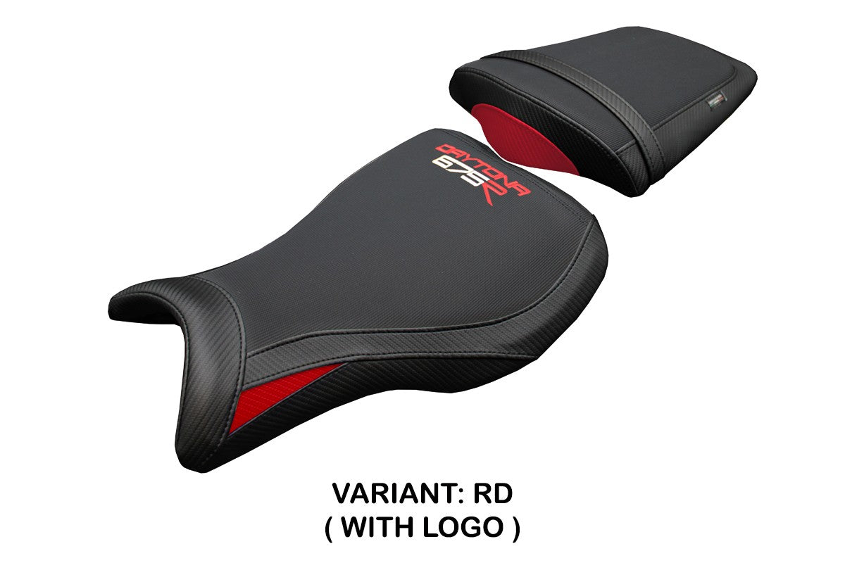 Triumph Daytona 675R 2006-2009 2010 2011 2012 Seat Cover Tappezzeria Italia TPZ Red Black