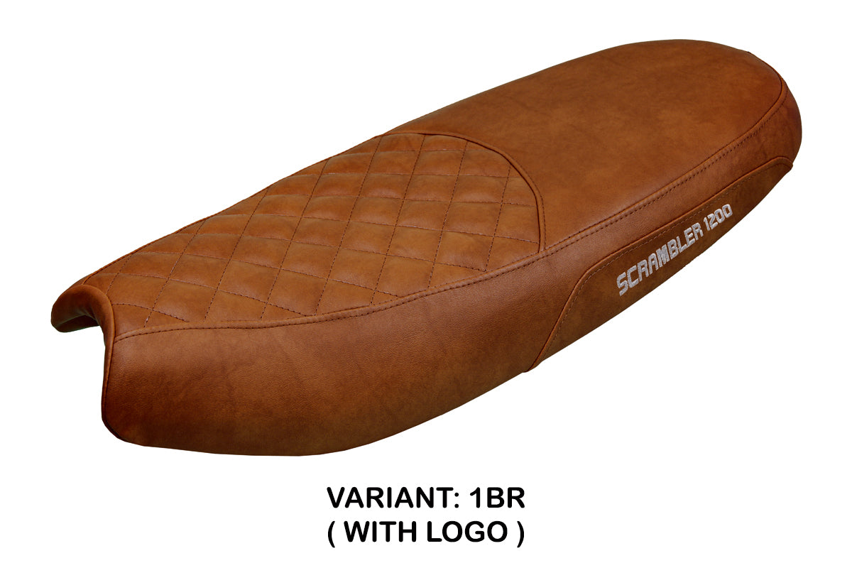 Triumph Scrambler 1200 2019-2025 Seat Cover Tappezzeria Italia TPZ in Brown SE