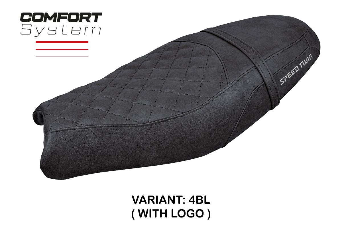 Triumph Speed Twin 900 2019-2025 Seat Cover Tappezzeria Italia TPZ Comfort Black SE
