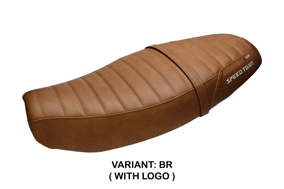 Triumph Speed Twin 1200 2019-2026 Seat Cover TPZ Italia Brown SE