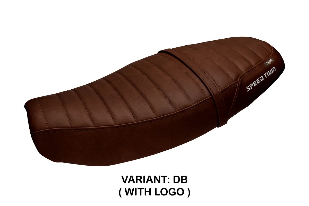 Triumph Speed Twin 1200 2019-2026 Seat Cover TPZ Italia Dark Brown SE