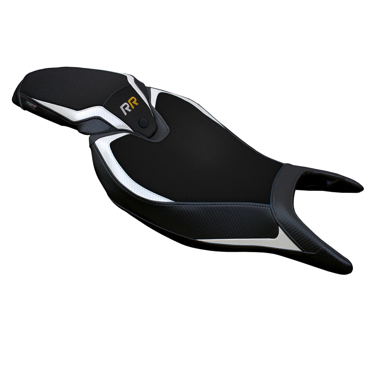 Triumph Speed Triple 1200 RR 2022-2025 Seat Cover Tappezzeria Italia TPZ in White and Black