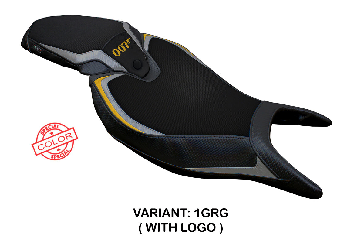 Triumph Speed Triple 1200 RR 2022-2025 Seat Cover Tappezzeria Italia TPZ in Grey Gold and Black