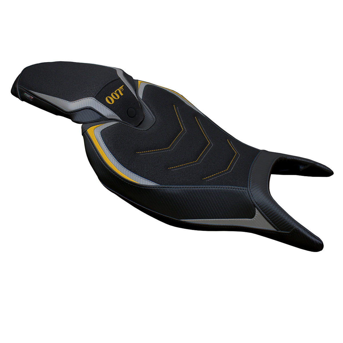 Triumph Speed Triple 1200 RR 2022-2025 Seat Cover Tappezzeria Italia TPZ Ultragrip in Grey and Gold