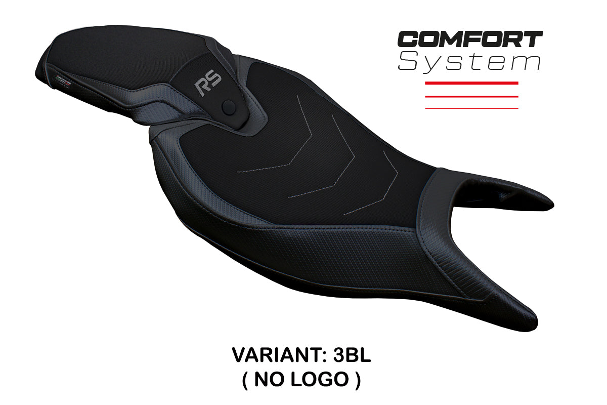 Funda de asiento Tappezzeria Italia TPZ Comfort para Triumph Speed Triple 1200 RS 2022-2025 en negro