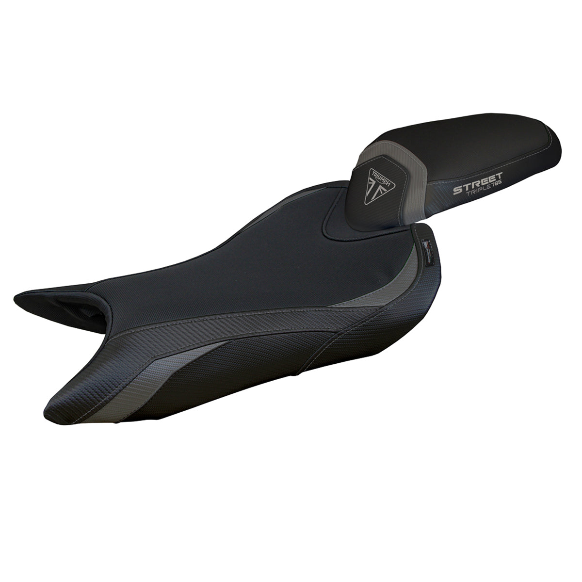 Triumph Street Triple 765 2023-2025 Seat Cover Tappezzeria Italia TPZ Comfort in Grey and Black