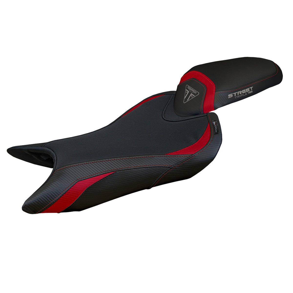 Triumph Street Triple 765 2023-2025 Seat Cover Tappezzeria Italia TPZ Comfort in Bordeaux and Black