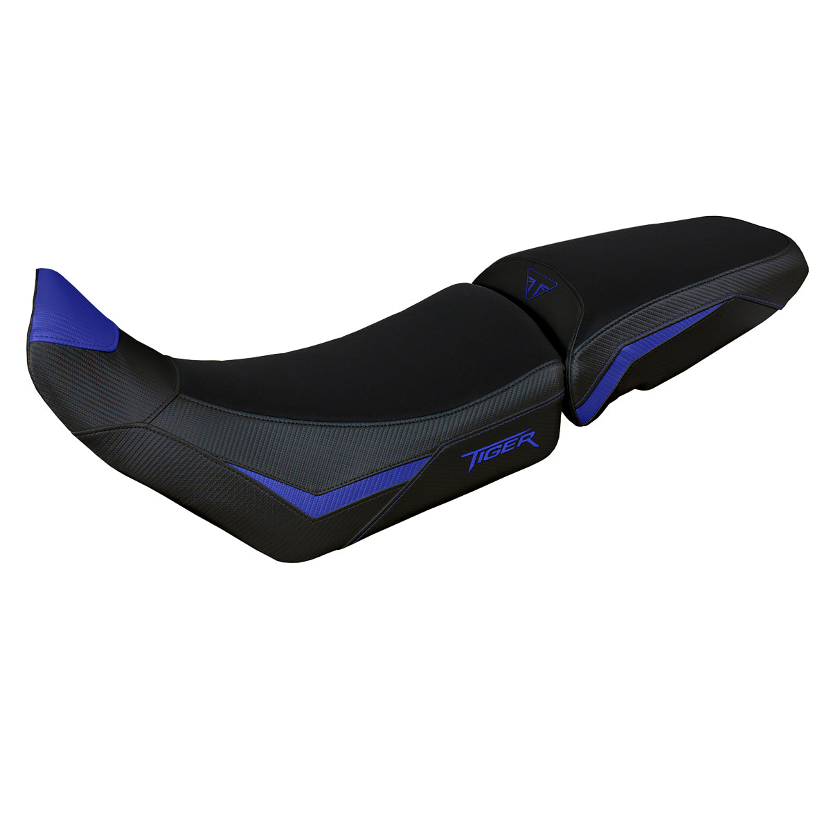 Triumph Tiger 900 2020-2023 Seat Cover Tappezzeria Italia TPZ in Blue and Black