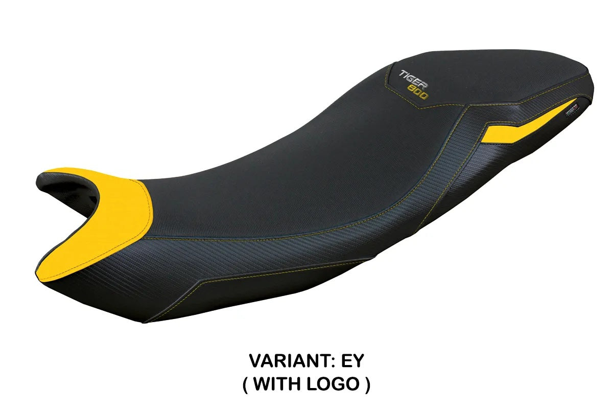 Triumph Tiger Sport 800 2025-2026 Seat Cover TPZ Italia Eco leather Yellow Black