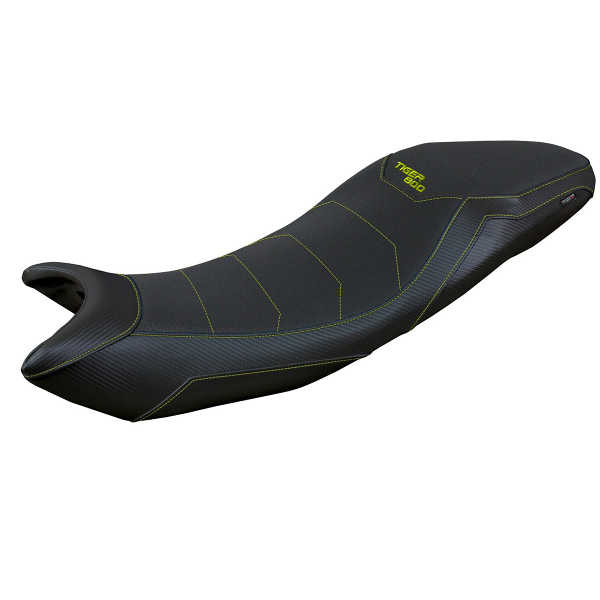 Funda de asiento para Triumph Tiger Sport 800 2025 Tappezzeria Italia TPZ Comfort Negro Amarillo Fluo