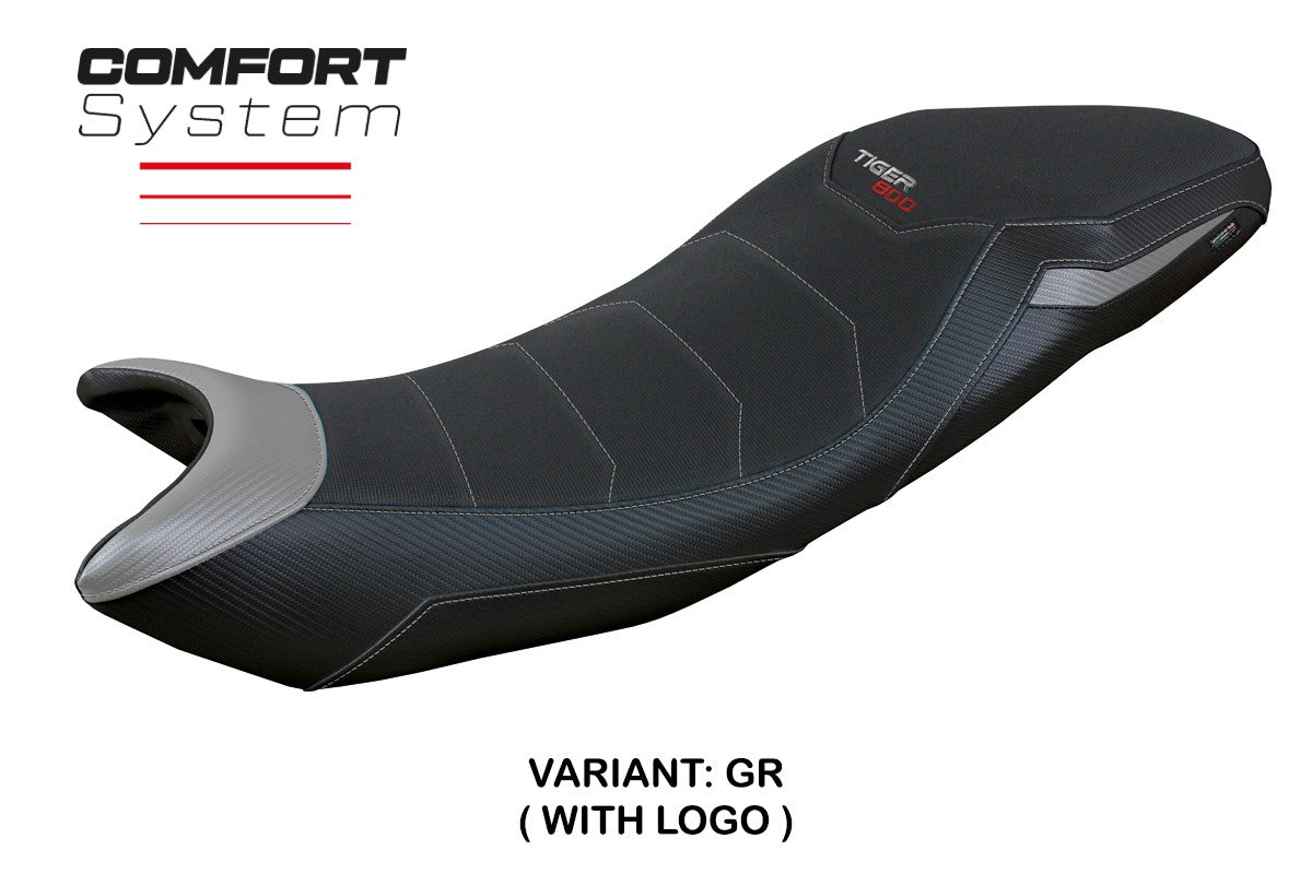 Triumph Tiger Sport 800 2025 Seat Cover Tappezzeria Italia TPZ Comfort Grey Black