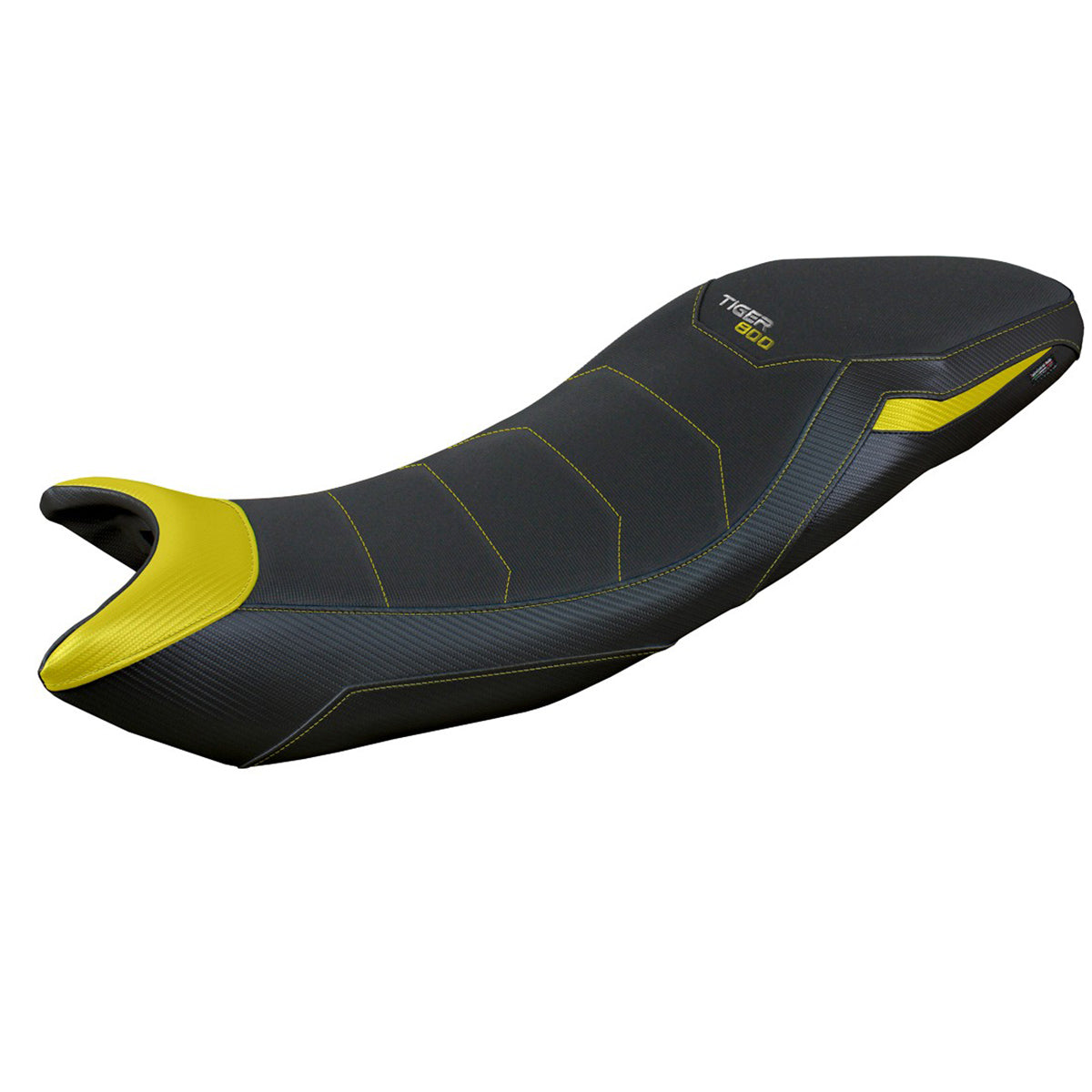 Funda de asiento para Triumph Tiger Sport 800 2025 Tappezzeria Italia TPZ Comfort Amarillo Negro