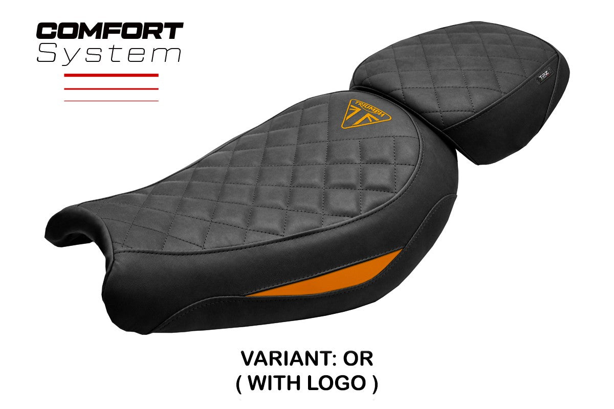 Triumph Scrambler 400X / 400XC 2024-2026 Seat Cover TPZ Italia Comfort Orange