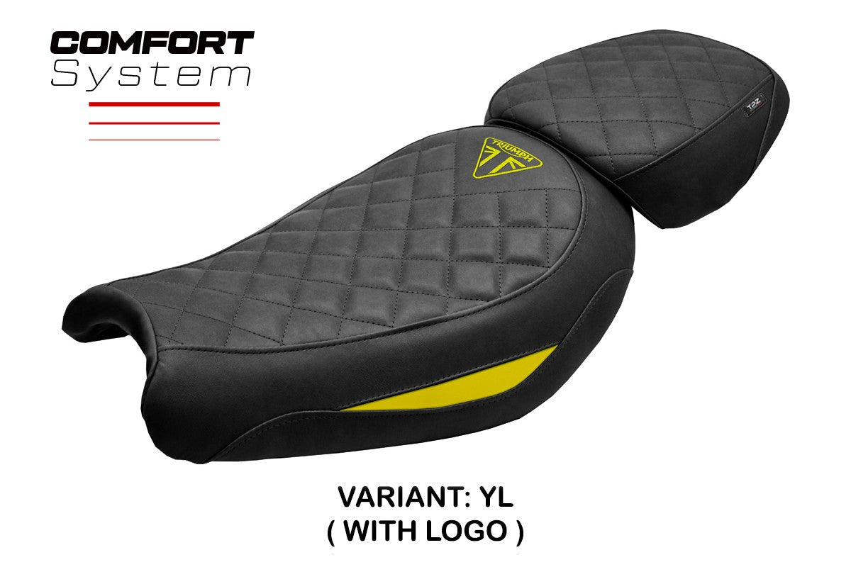 Triumph Scrambler 400X / 400XC 2024-2026 Seat Cover TPZ Italia Comfort Yellow
