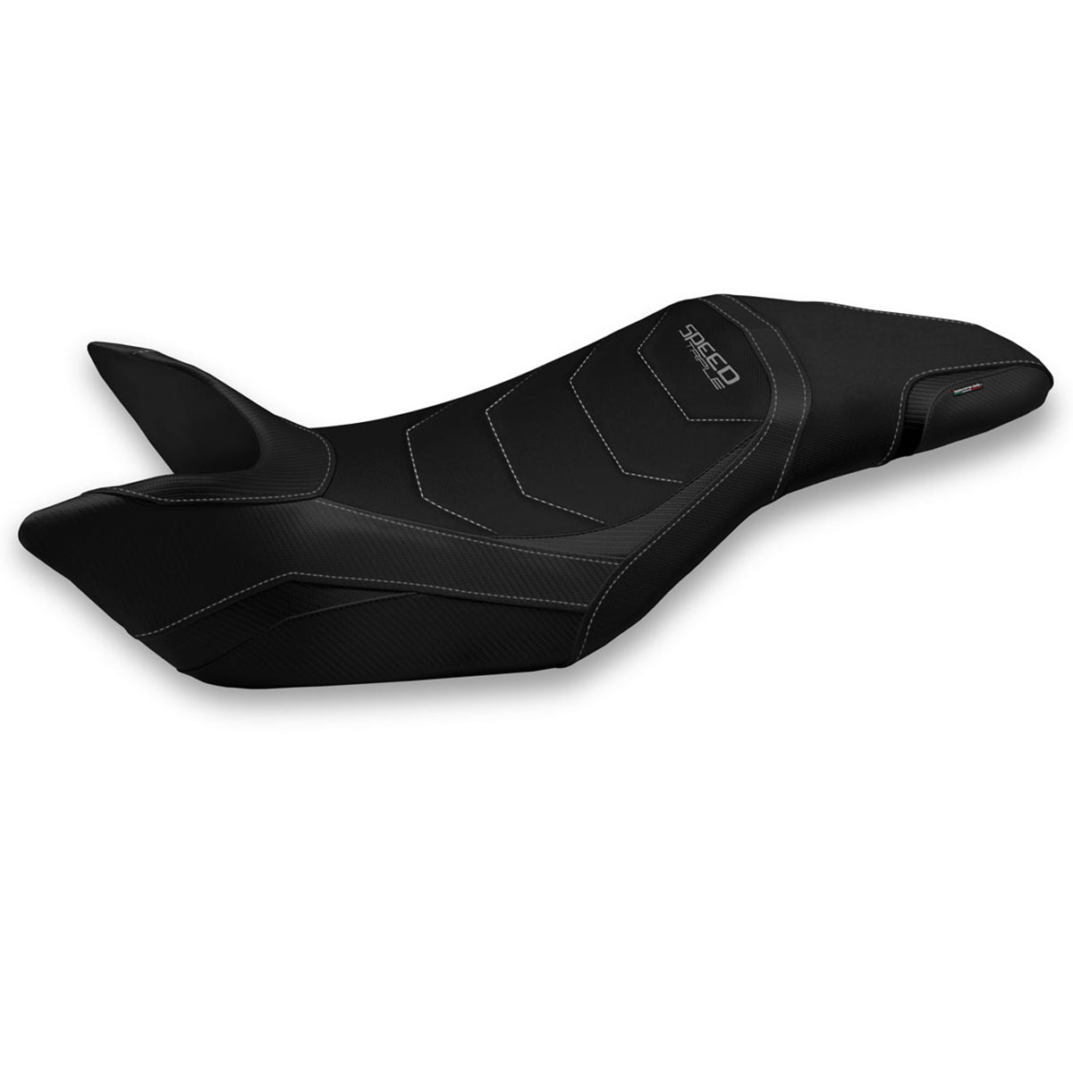 Funda de asiento Tappezzeria Italia TPZ Comfort para Triumph Speed Triple 2011-2015 en negro