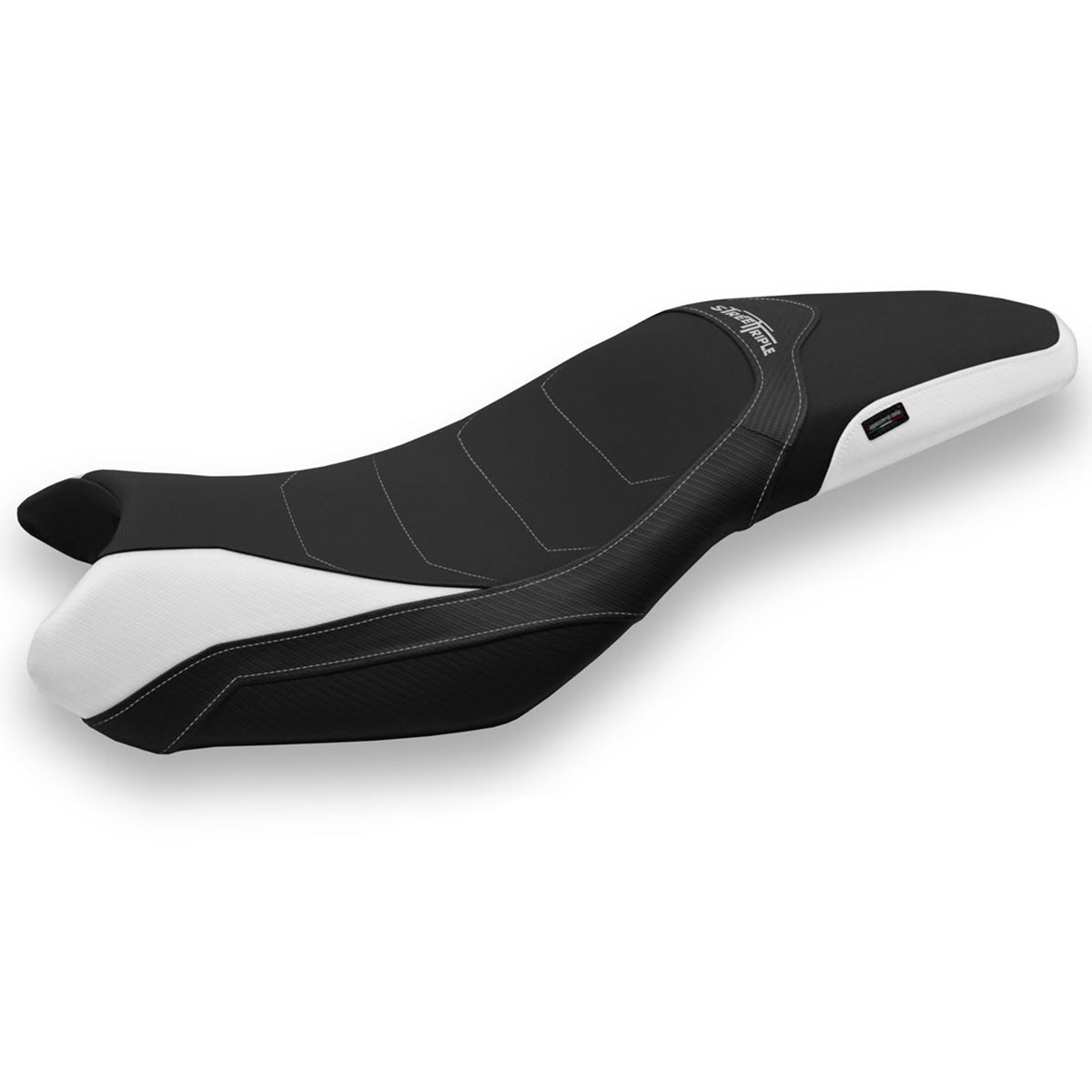 Triumph Street Triple 675 2013-2016 Seat Cover Tappezzeria Italia TPZ Comfort in White