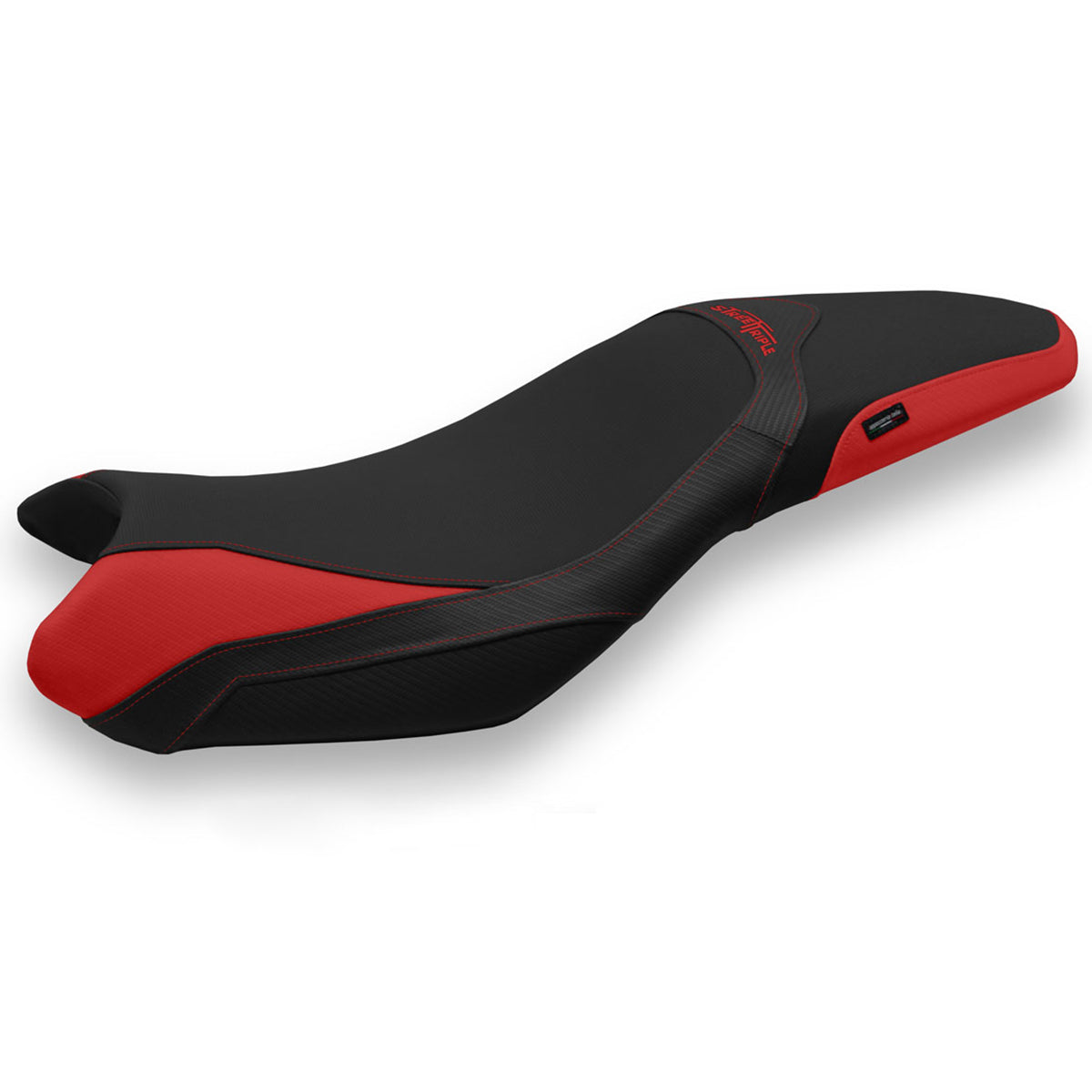 Triumph Street Triple 675 2013-2016 Seat Cover Tappezzeria Italia TPZ in Red and Black