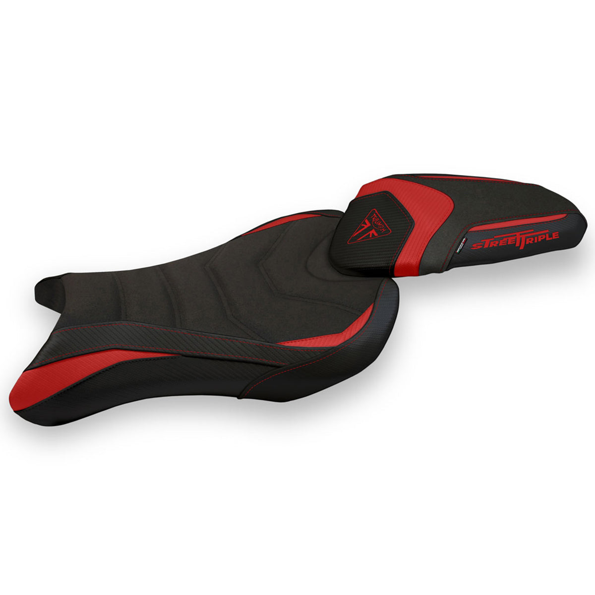Triumph Street Triple 765 2017-2022 Seat Cover Tappezzeria Italia TPZ Ultragrip in Red