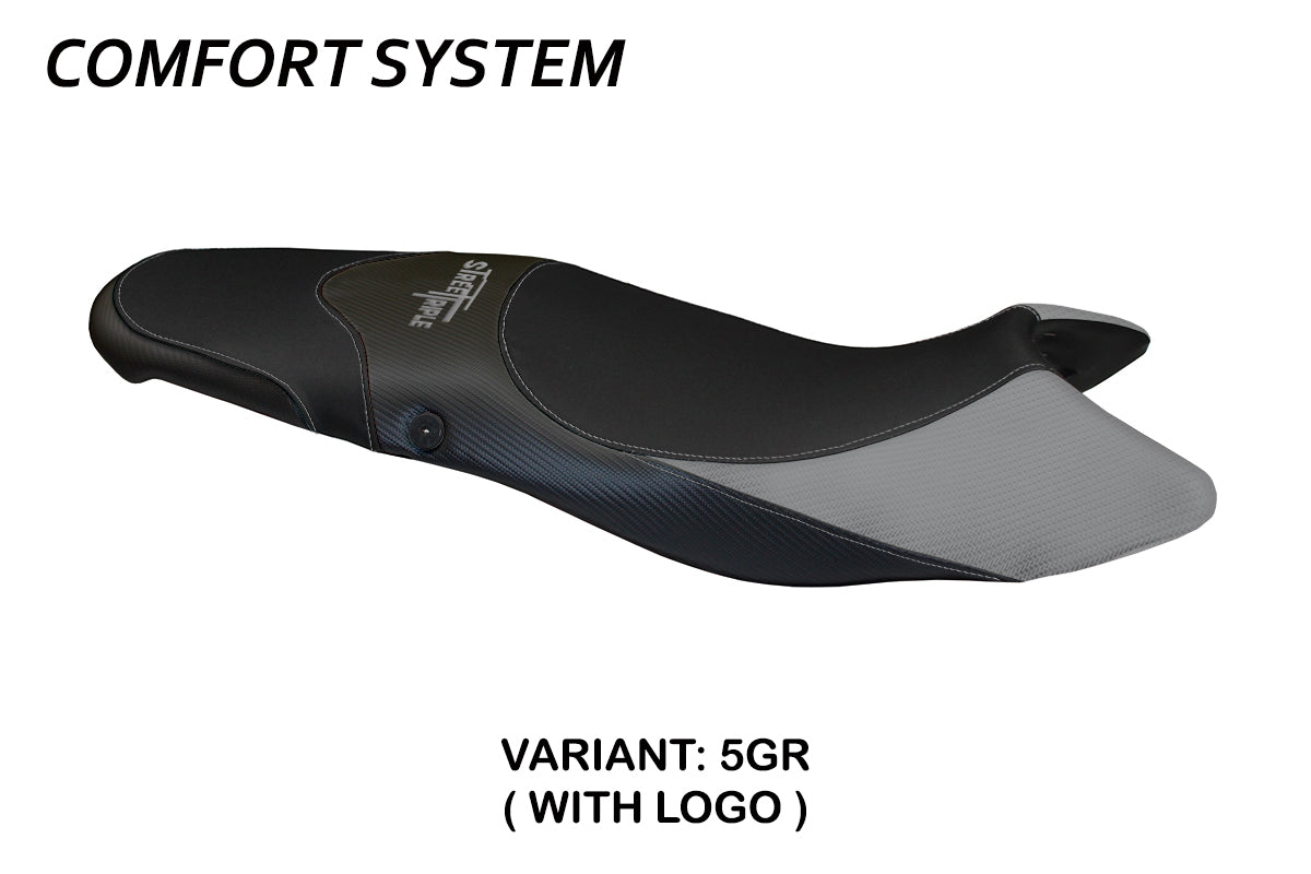 Triumph Street Triple 675 2007-2012 Seat Cover Tappezzeria Italia TPZ Comfort in Grey