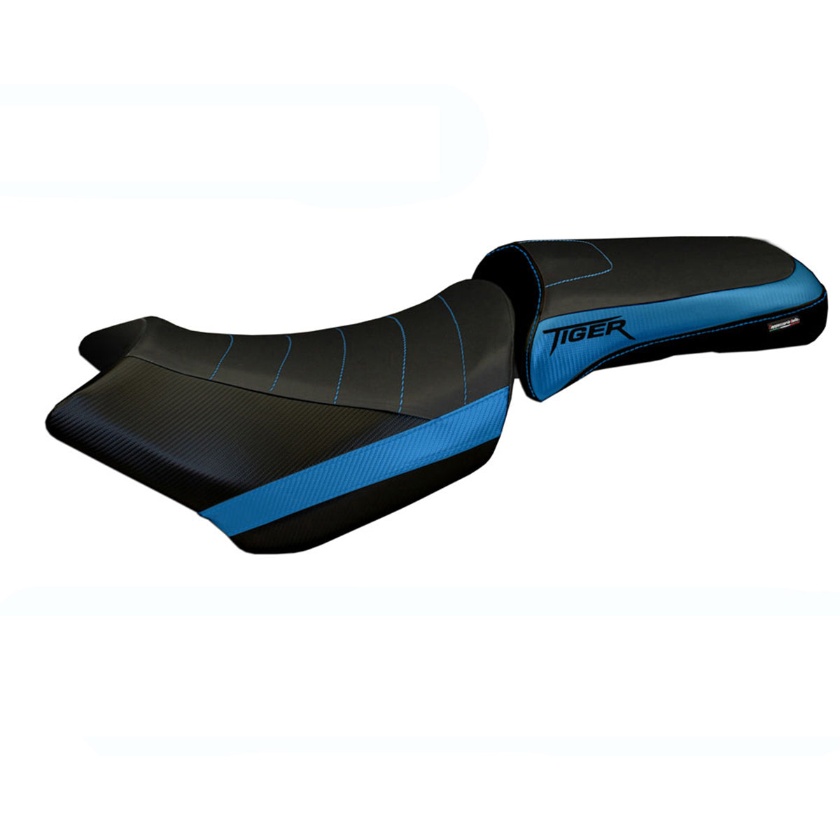 Funda de asiento Tappezzeria Italia TPZ Comfort para Triumph Tiger 1200 2011-2021 en azul
