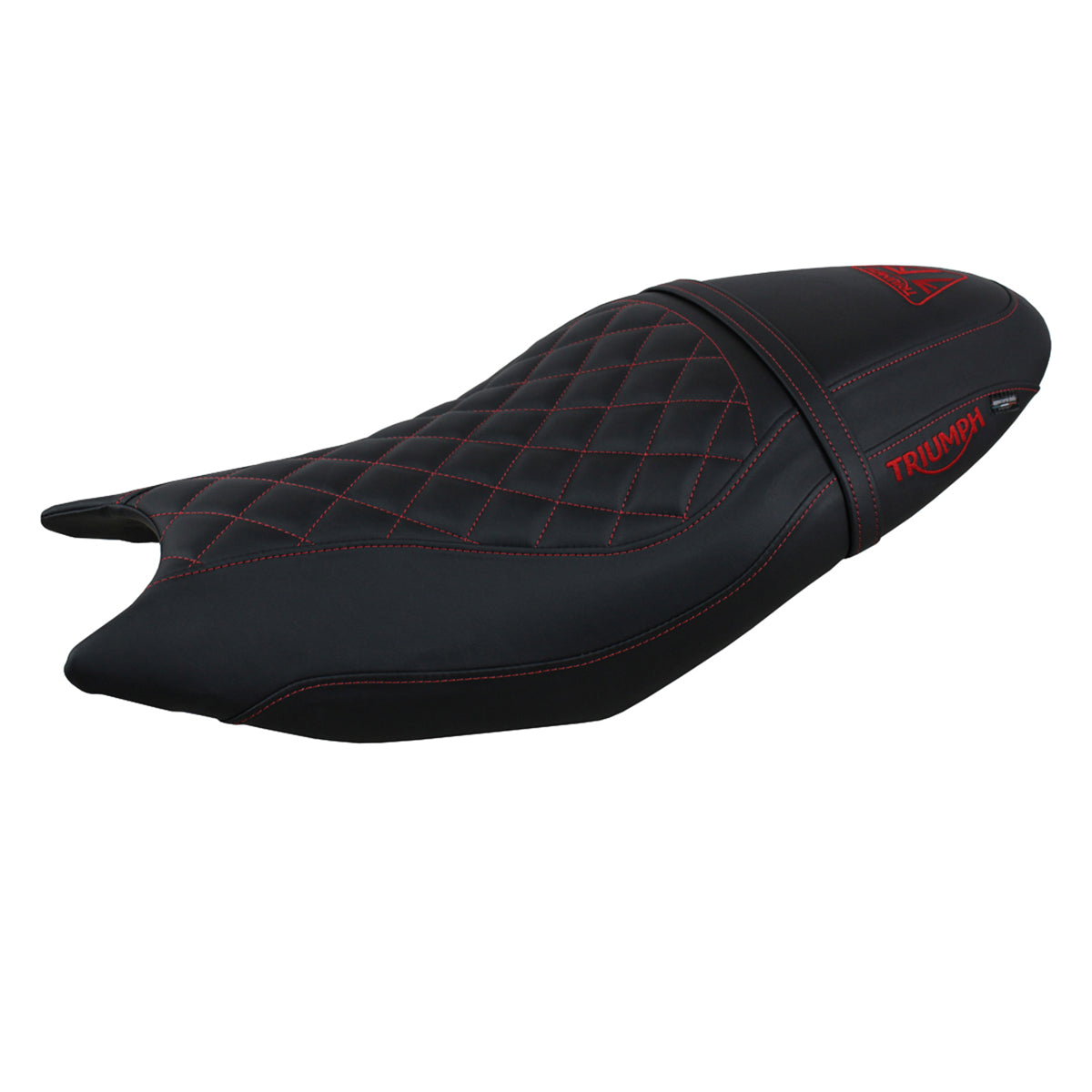 Triumph Trident 660 2021-2025 Seat Cover Tappezzeria Italia TPZ Comfort in Black and Red