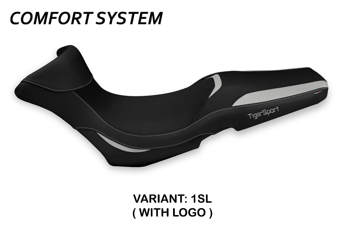 Triumph Tiger 1050 Sport 2013-2020 Seat Cover Tappezzeria Italia TPZ Comfort in Silver