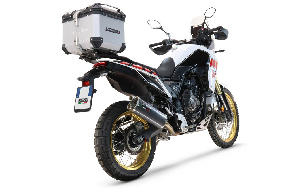 Yamaha Tenere 700 2025-2026 GPR Tech 35L Aluminum Top Case, Silver, with roof rack and mounting plate - photo 2