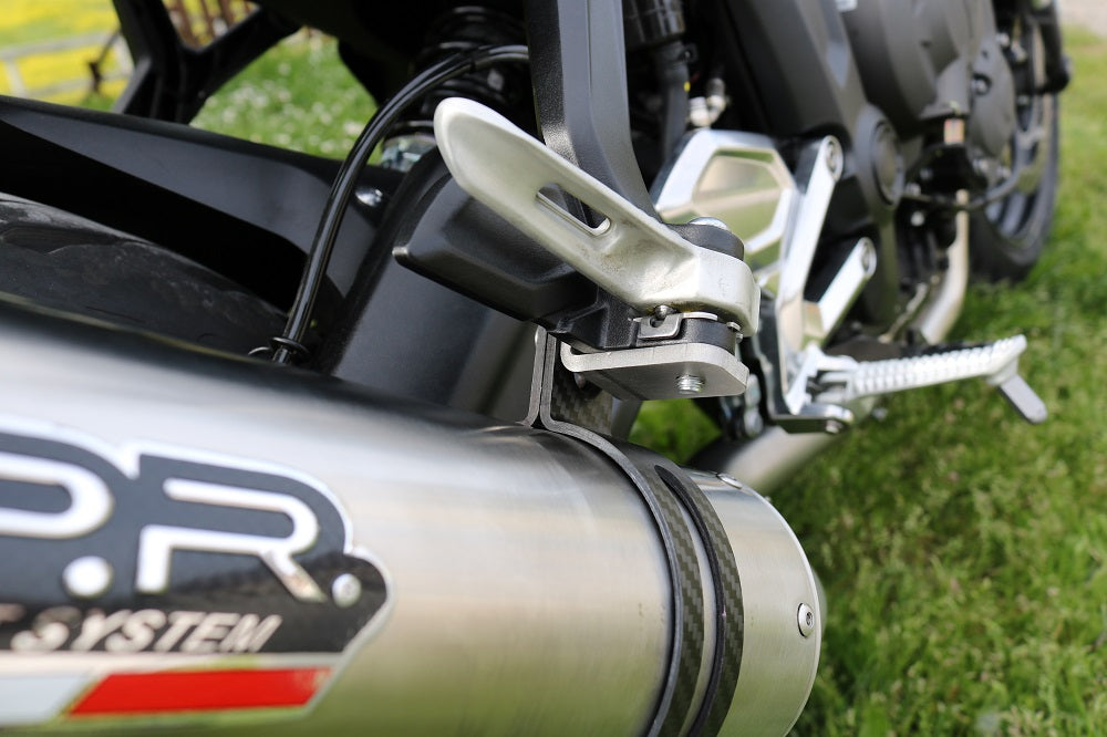 Escape Triumph Trident 660 2021-2024 GPR Sistema completo M3 Titanio Natural