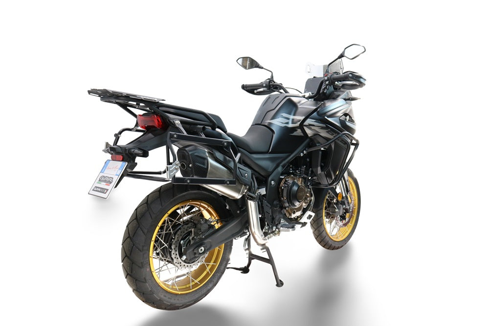 Voge 625DSX 2024-2025 GPR Tech 38+32L Aluminum Side Cases, Silver with Pannier Holders - photo 3