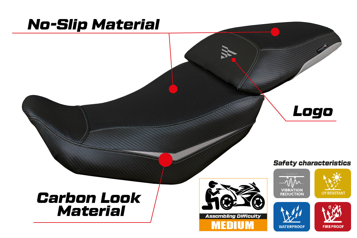 Voge Valico 500 DS DSX 2020-2024 Seat Cover Tappezzeria Italia TPZ in Silver