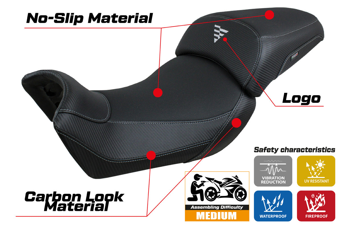 Voge Valico 650 DS 2021-2024 Seat Cover Tappezzeria Italia TPZ in Black