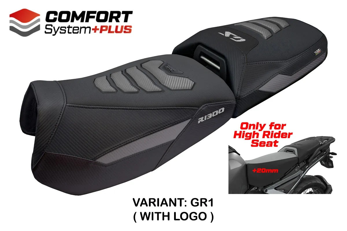 BMW R1300GS Adventure 2024-2026 Seat Cover TPZ Italia Comfort Plus Grey Black