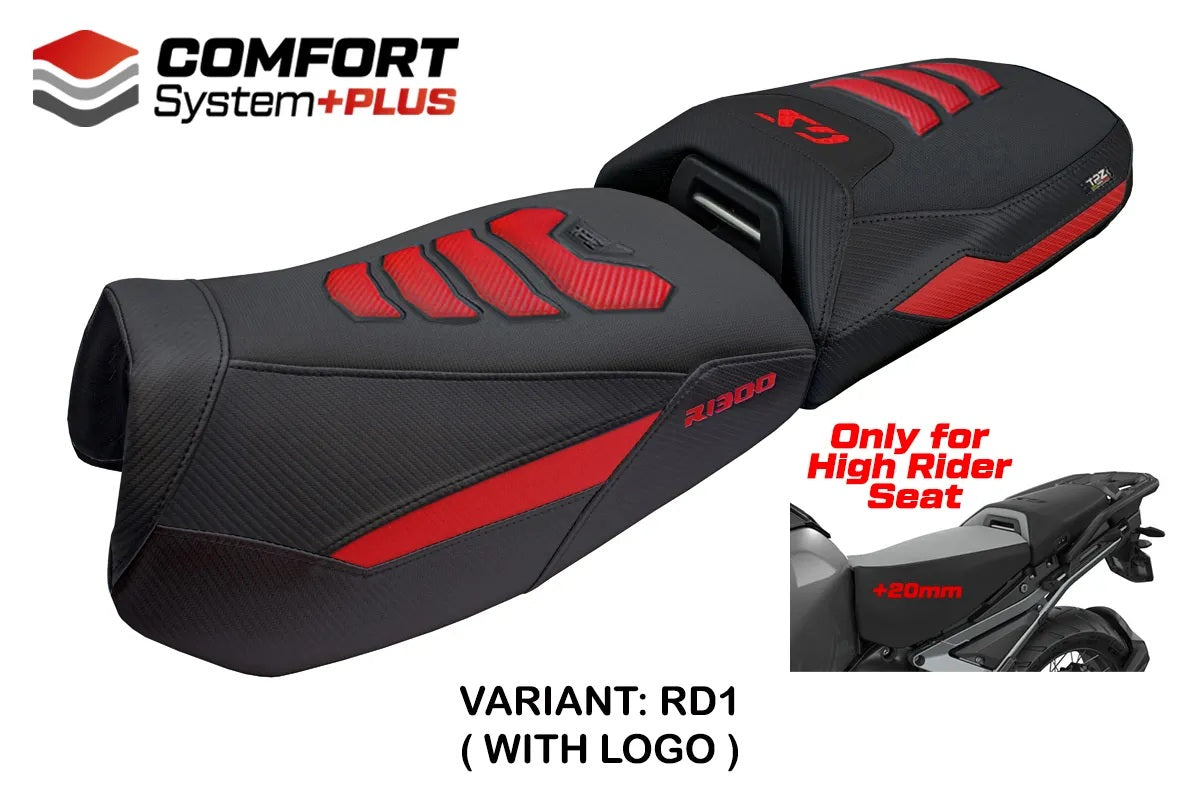 BMW R1300GS Adventure 2024-2026 Seat Cover TPZ Italia Comfort Plus Red Black SE