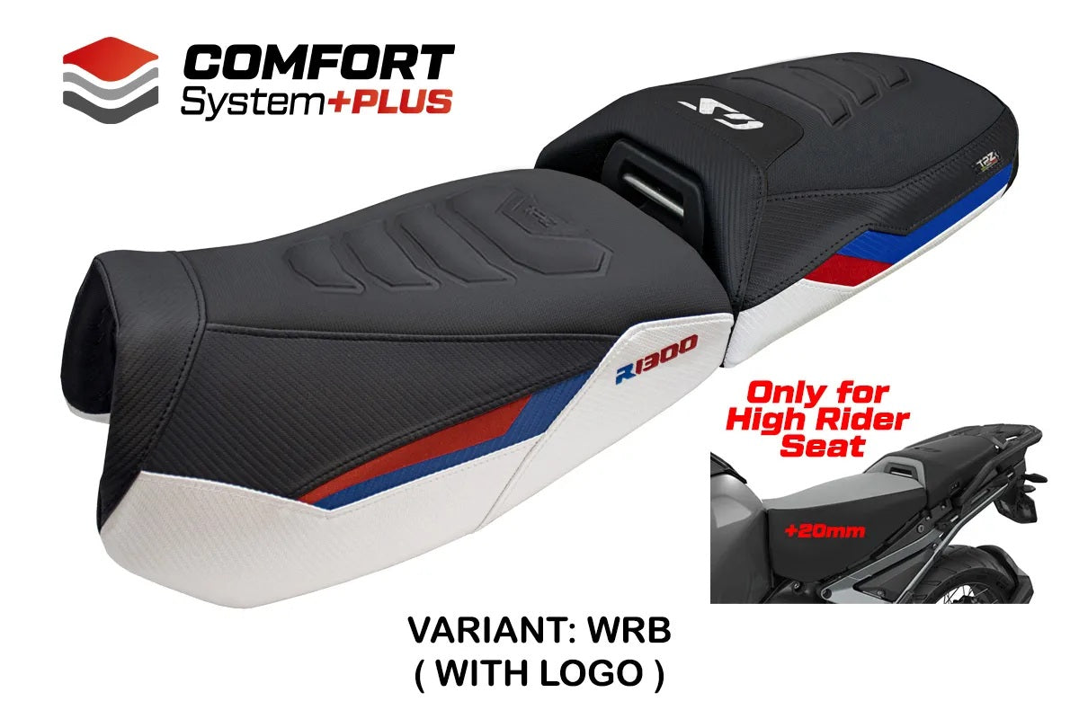 BMW R1300GS Adventure 2024-2026 Seat Cover TPZ Italia Comfort Plus White Red Blue