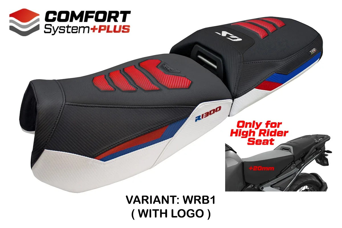BMW R1300GS Adventure 2024-2026 Seat Cover TPZ Italia Comfort Plus Red White Blue