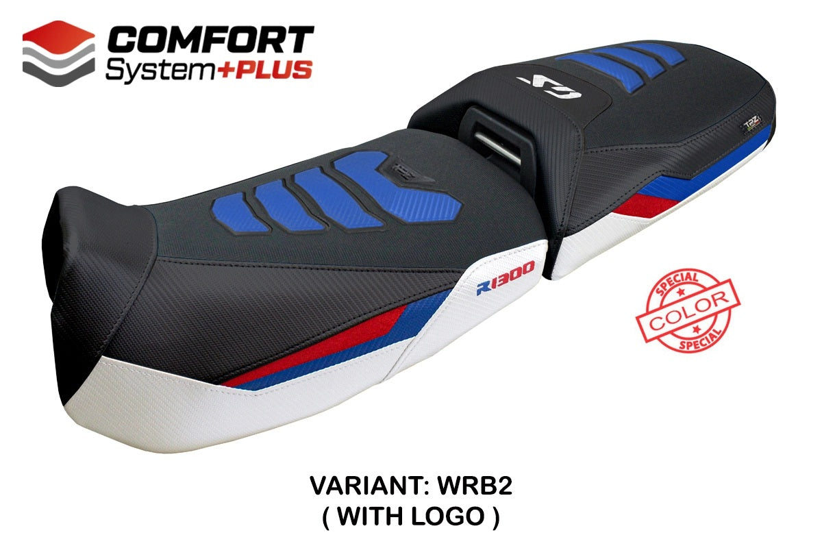 BMW R1300GS ADV 2024-2026 Seat Cover TPZ Italia Comfort Plus White Blue Red
