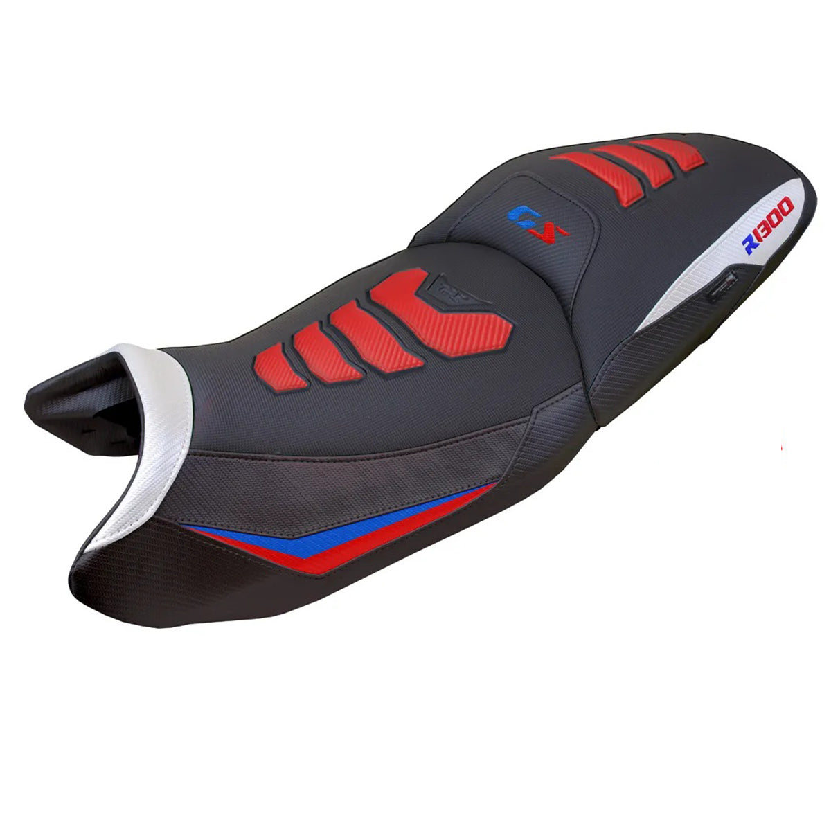 BMW R1300GS Touring 2023-2026 Seat Cover TPZ Italia Comfort Plus Blue White Red