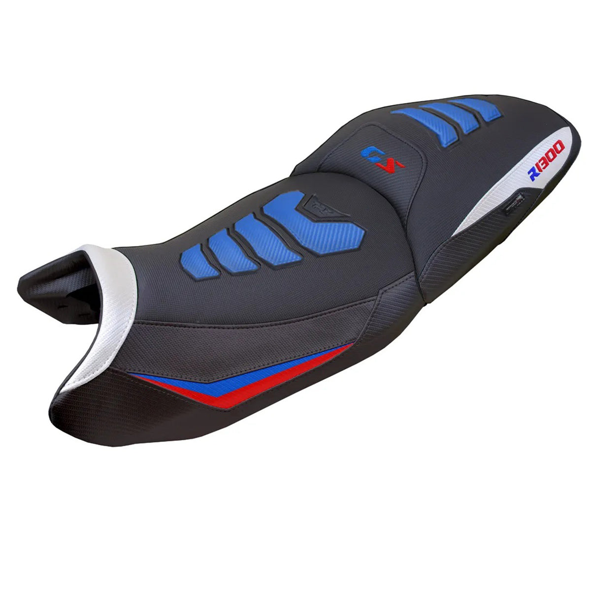 BMW R1300GS Touring 2023-2026 Seat Cover TPZ Italia Comfort Plus Blue Red White