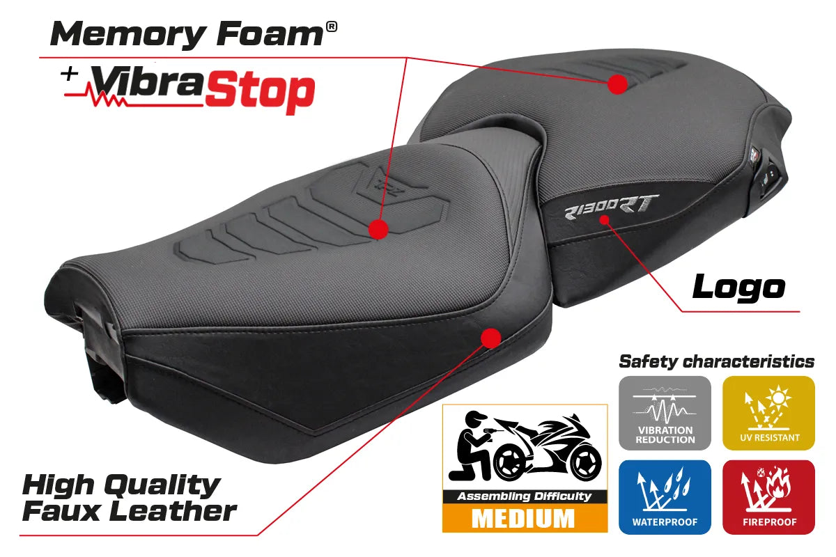 BMW R1300RT 2025-2026 Seat Cover TPZ Italia Comfort Plus Black