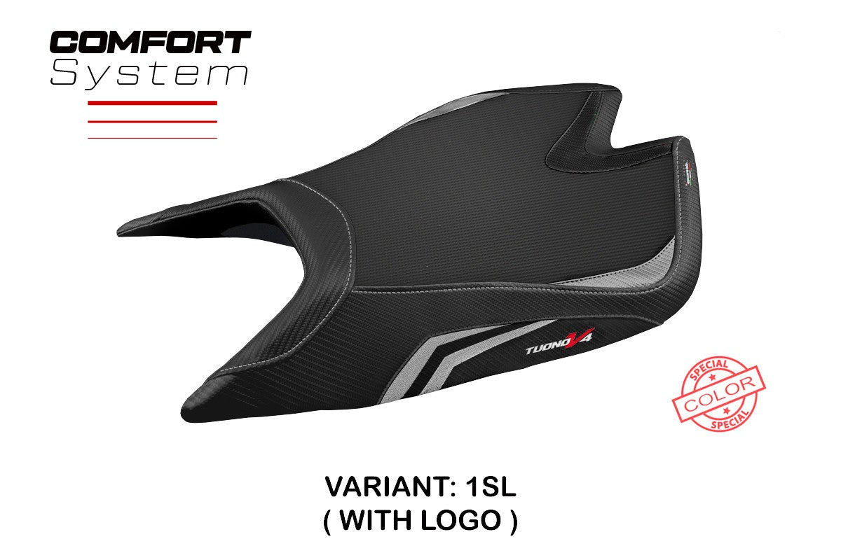 Aprilia Tuono V4 Factory 2021-2026 Seat Cover TPZ Italia Special Comfort Silver