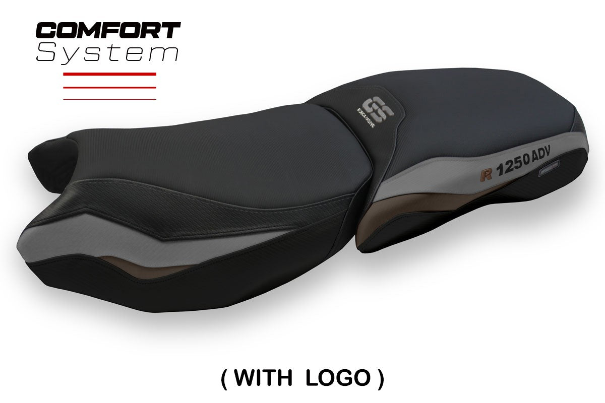 BMW R1250 GS Adventure 2019-2024 Seat Cover TPZ Italia Comfort Grey Brown