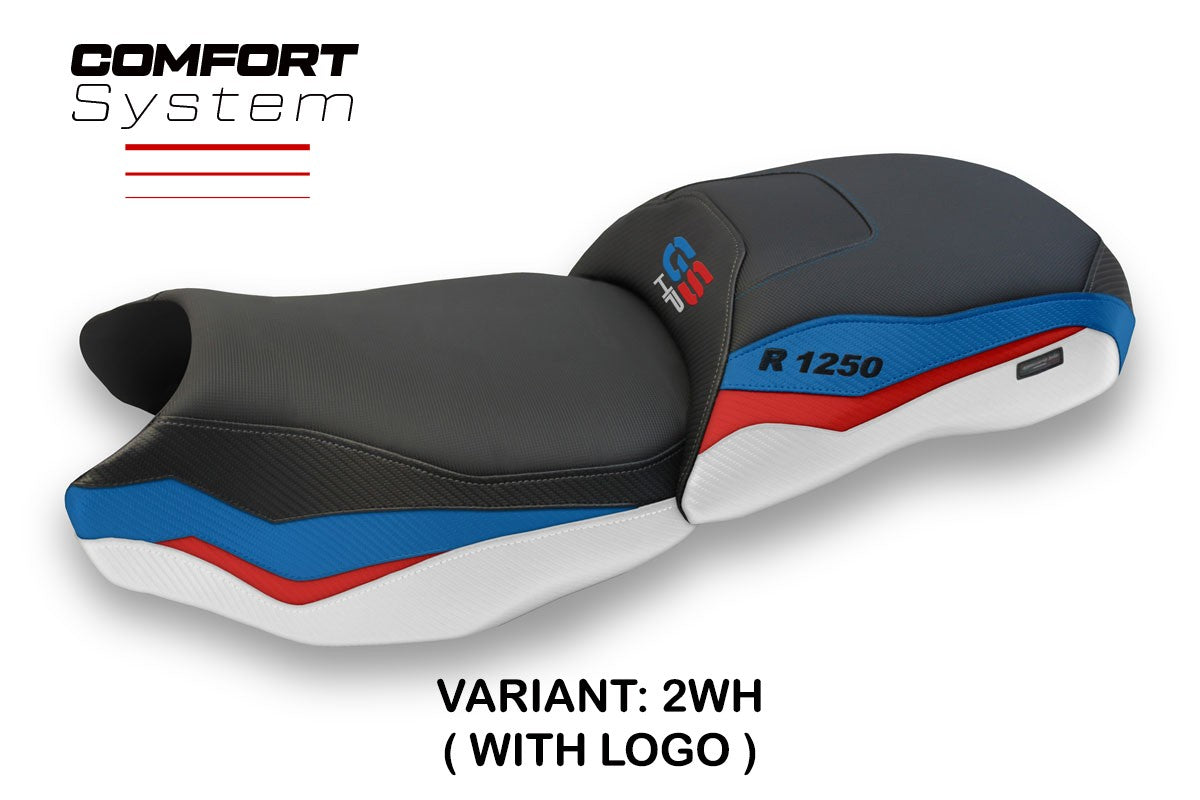 BMW R1250 GS 2019-2023 Seat Cover TPZ Italia Comfort White BL