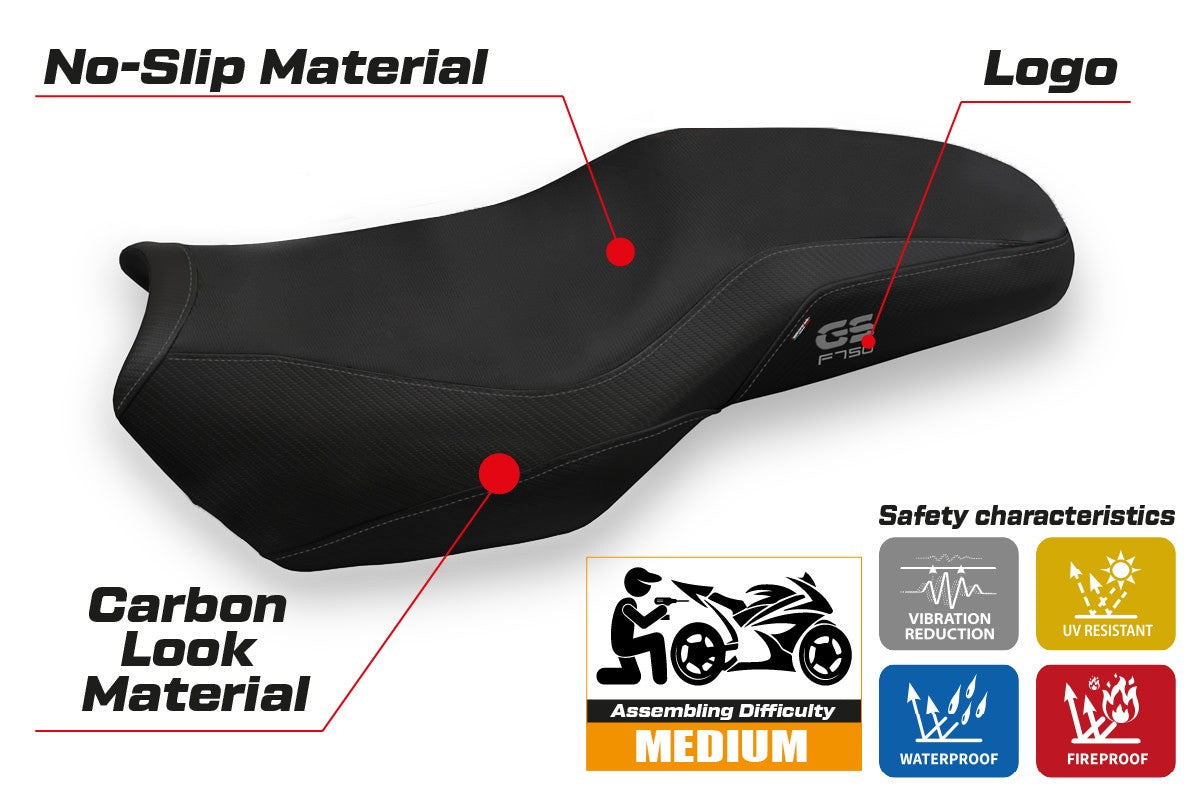 BMW F750GS 2018-2026 Seat Cover TPZ Italia Black
