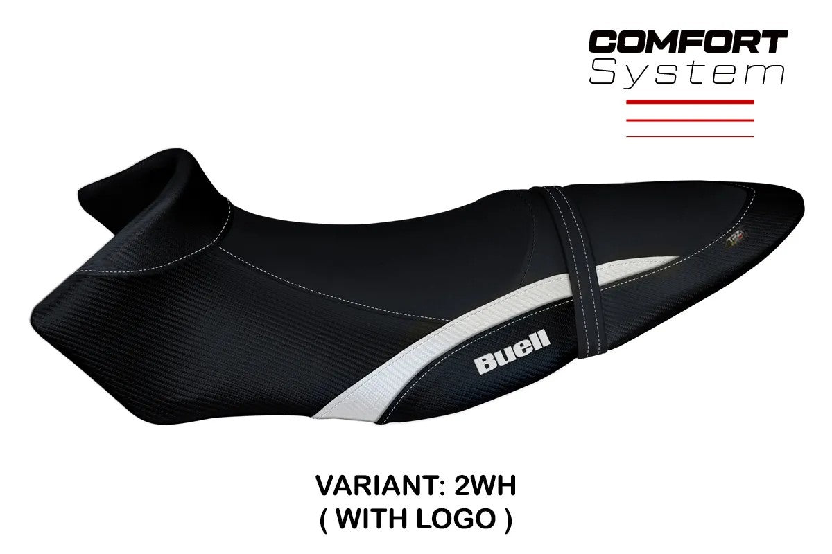 BUELL XB12S XB12SXB 2019-2021 Seat Cover TPZ Italia Comfort White Black