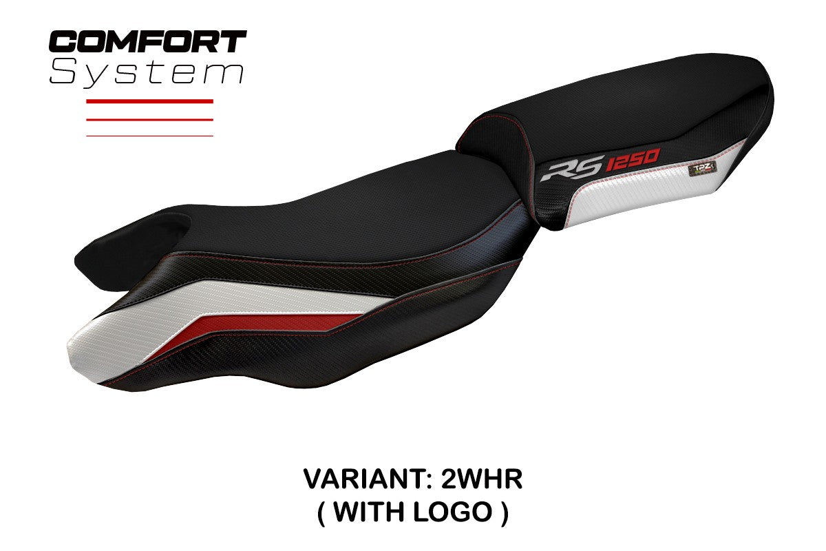 BMW R1250RS 2020-2024 Seat Cover TPZ Italia Comfort White Red