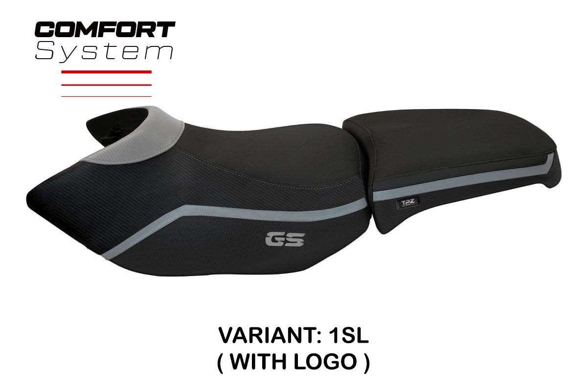 BMW R1200GS ADV 2006-2012 Seat Cover TPZ Italia Comfort Silver Black